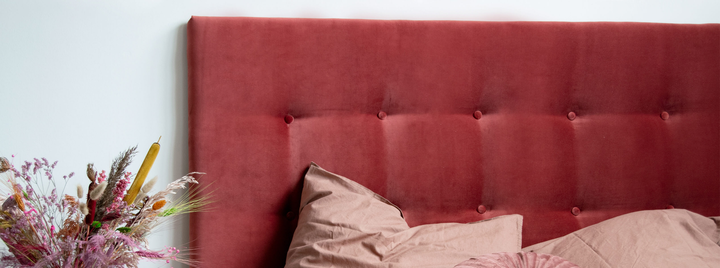 elia sengegavl vælg selv farve, stof og størrelse