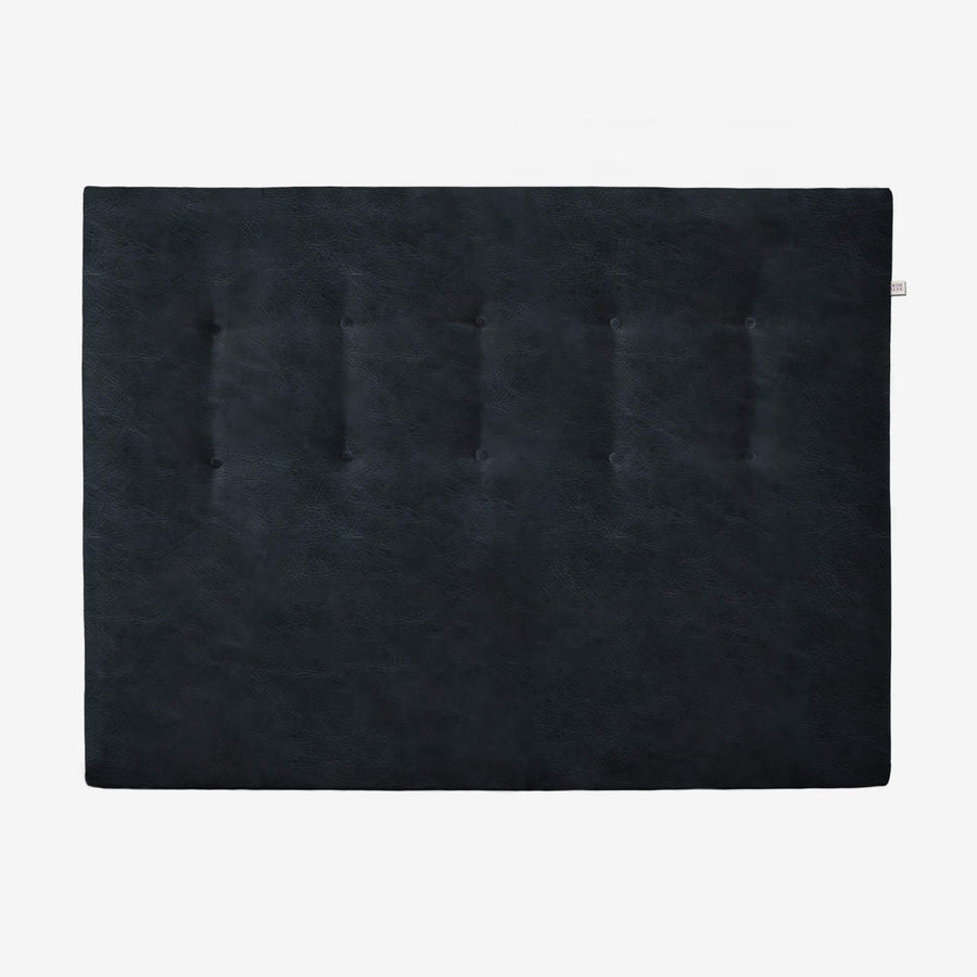 sengegavl 140x100 cm i sort kunstlæder