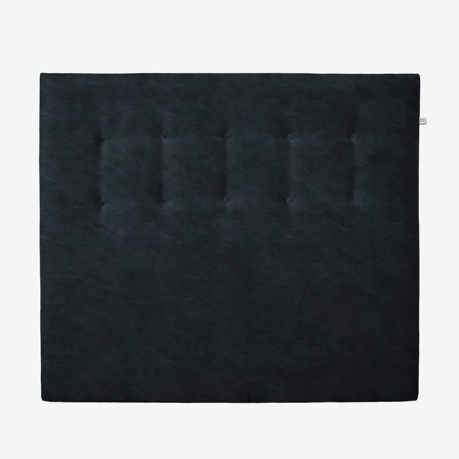 sengegavl 140x120 cm i sort kunstlæder