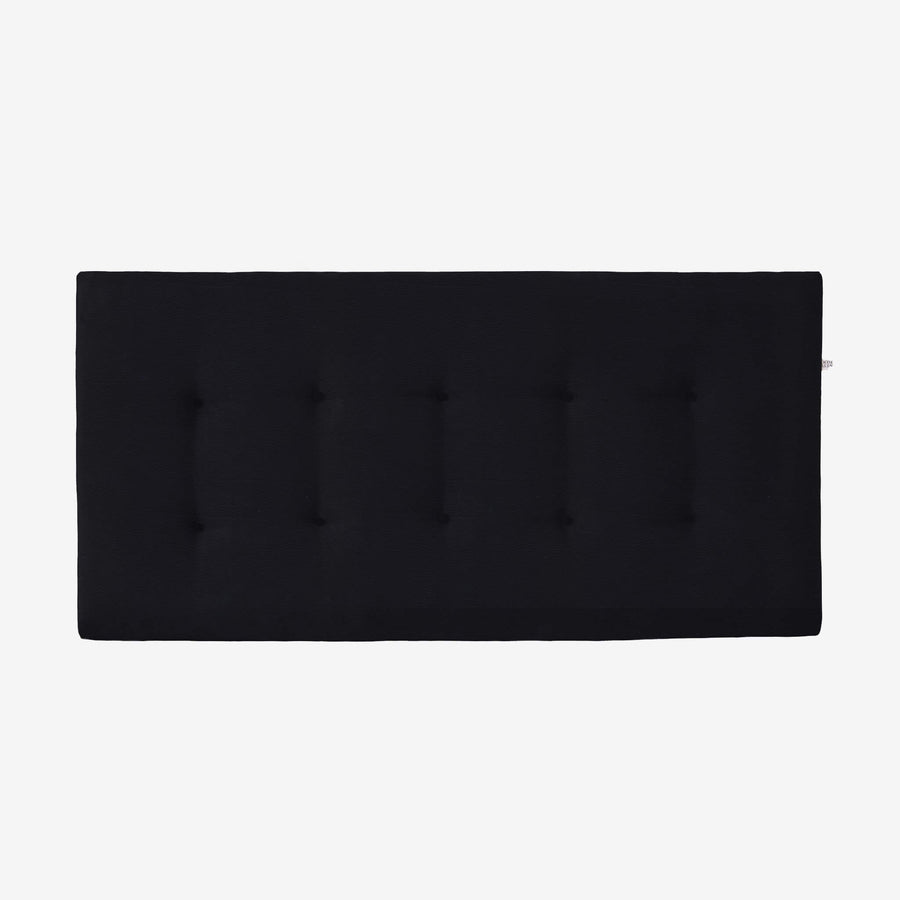 sengegavl 140x60 cm i sort læder