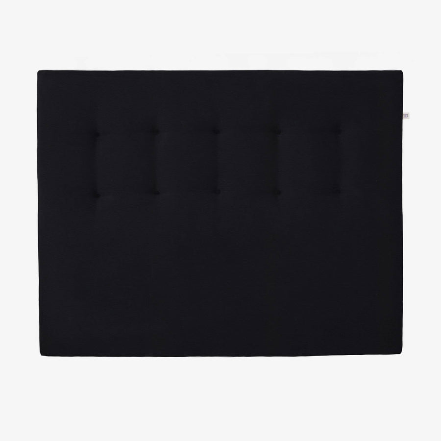 sengegavl 140x90 cm i sort læder