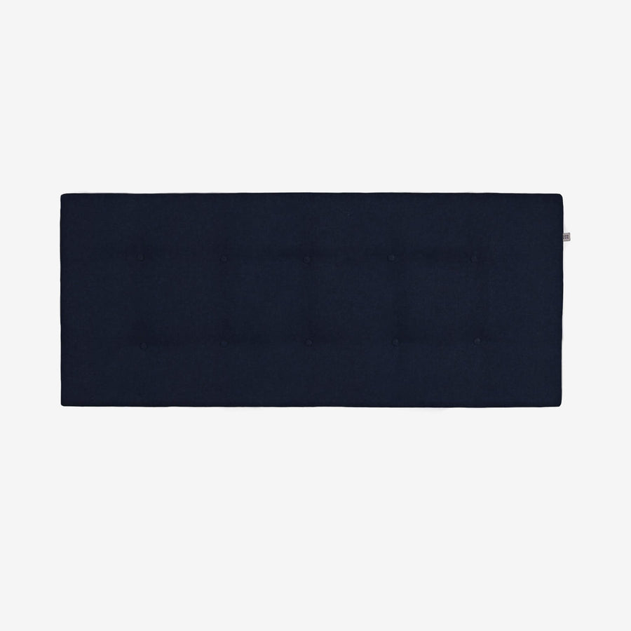 sengegavl 140x60 cm i mørkeblå uld (genbrugsuld)