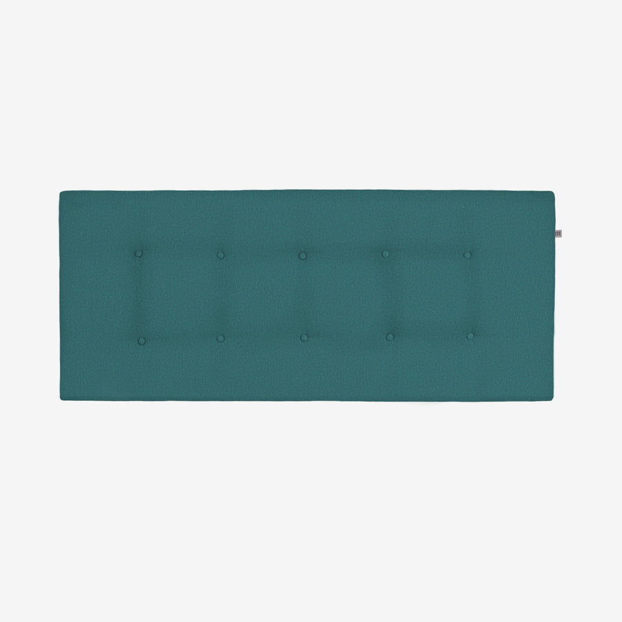 sengegavl 140x60 cm i blågrøn uld (genbrugsuld)