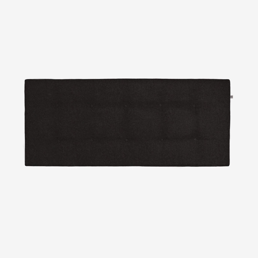 sengegavl 140x60 cm i sort uld (genbrugsuld)
